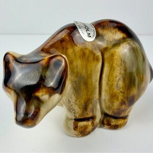 Vintage Søholm Ceramic 3 x 4 in Bear Figurine Joseph Simon Denmark